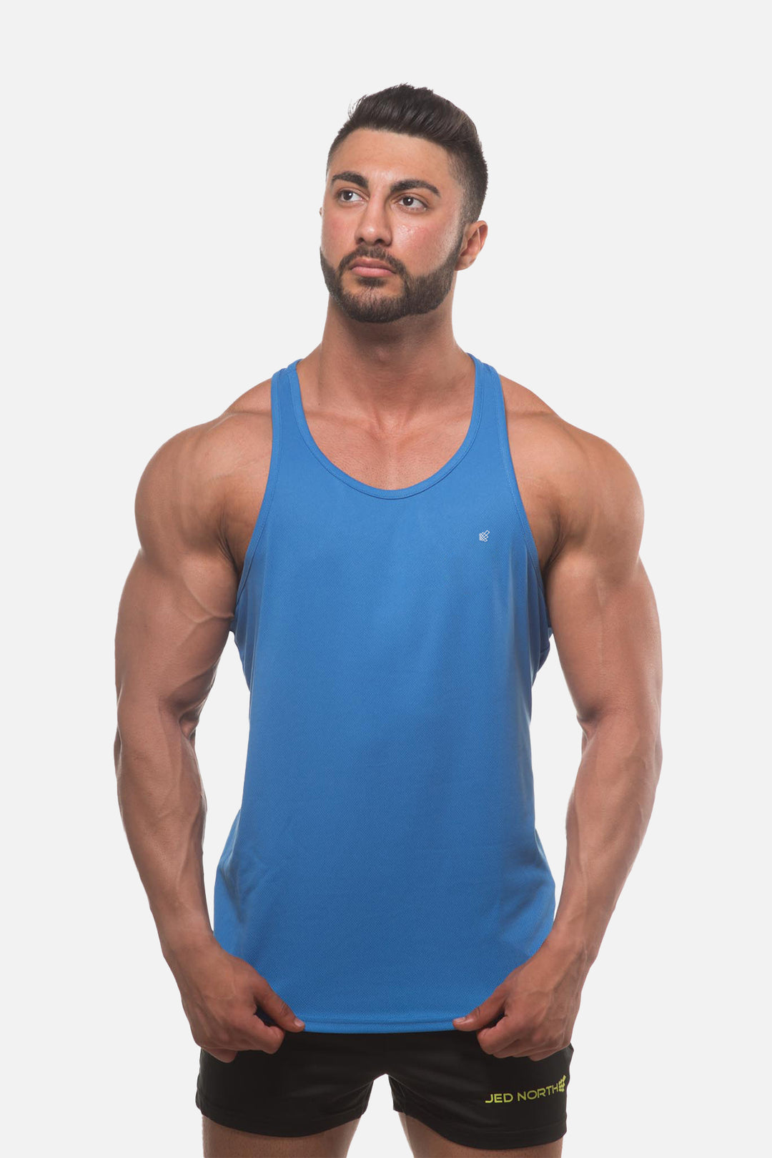 Fast-Dry Bodybuilding Workout Stringer - Blue