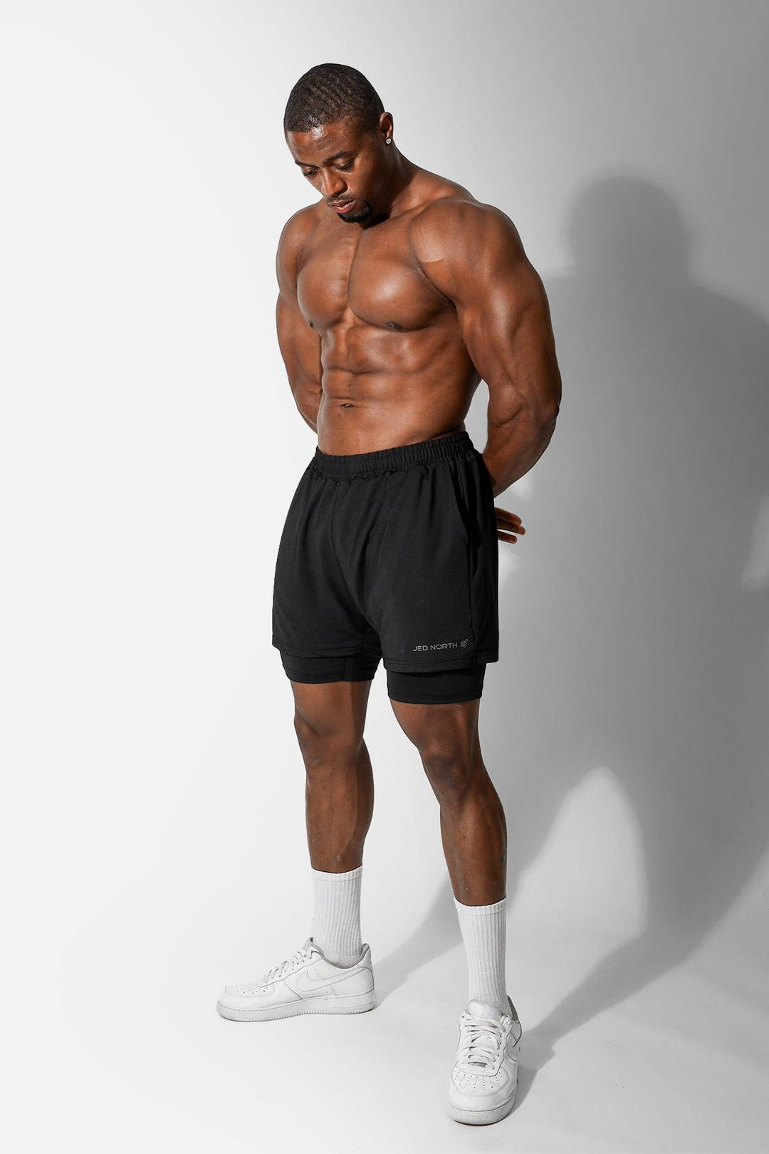 Men's 2-In-1 7" Gym Shorts - Obsidian Black