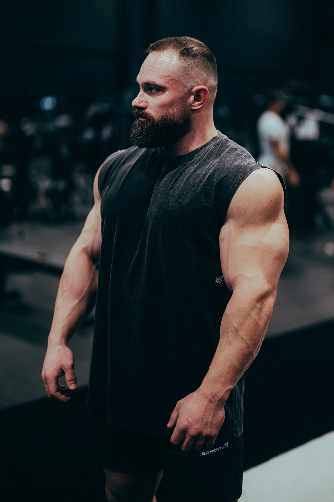 Retro Oversized Muscle Tee - Washed Black