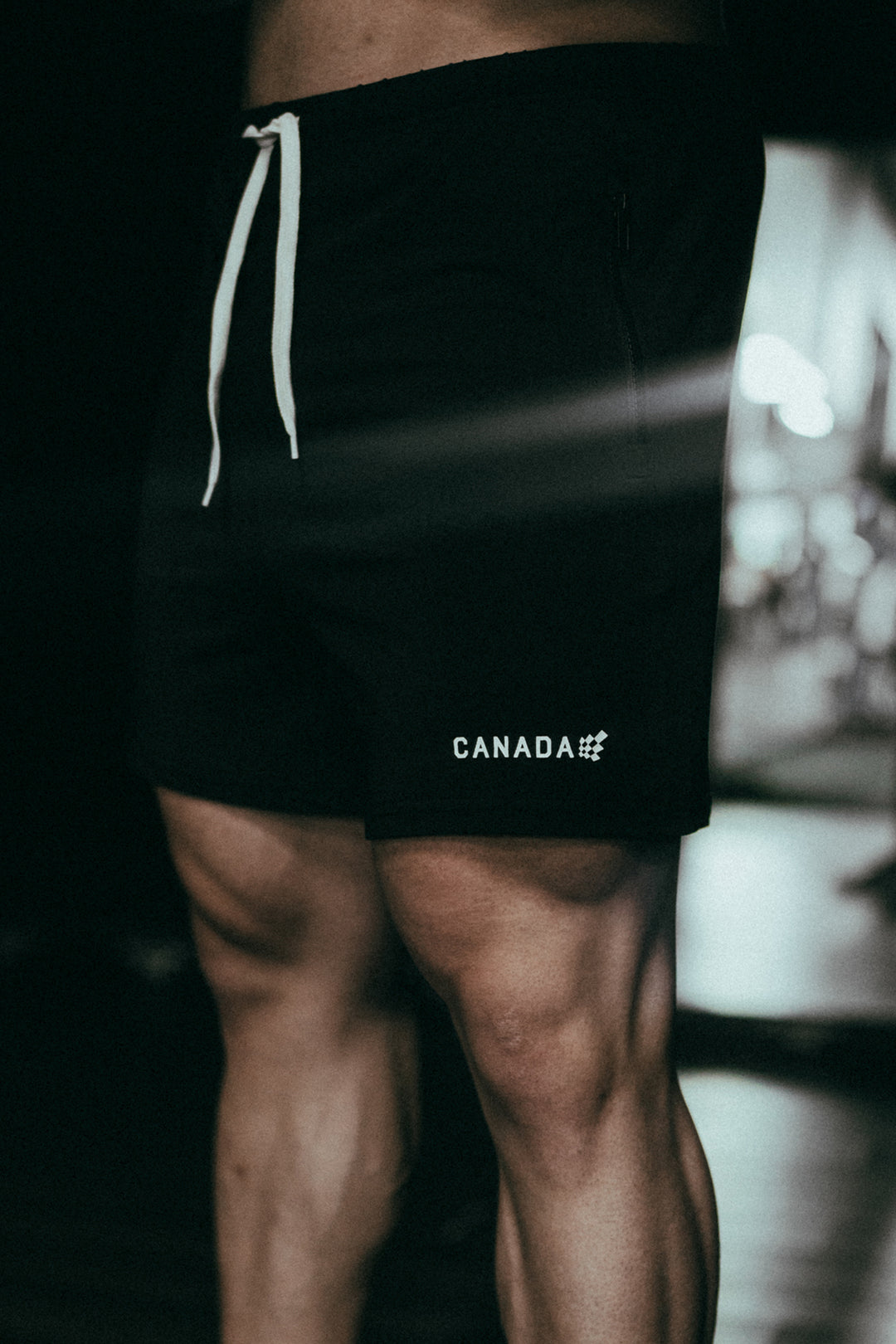 Agile Bodybuilding 4'' Shorts w Zipper Pockets - Canada Logo