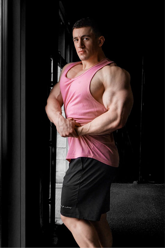 Vital Raw-Hem Tank Top 2.0 - Salmon Pink