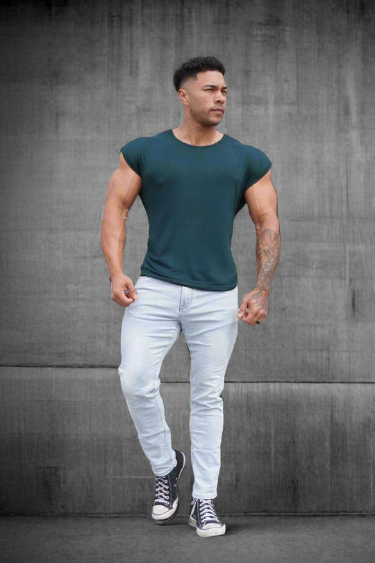 Evolve Men's Cap Sleeve T-Shirt 2.0 - Forest Green