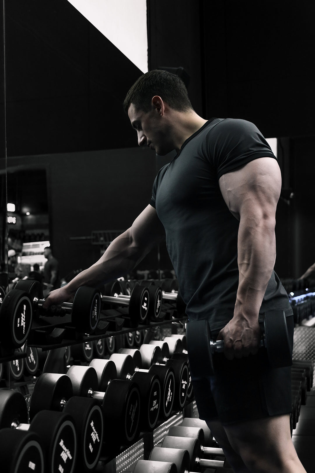 Muscle-Fit Ringer T-Shirt - Stone Gray