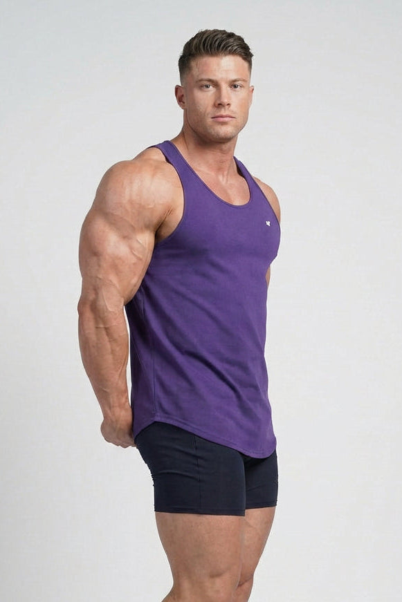 Fast-Dry Bodybuilding Workout Stringer - Violet