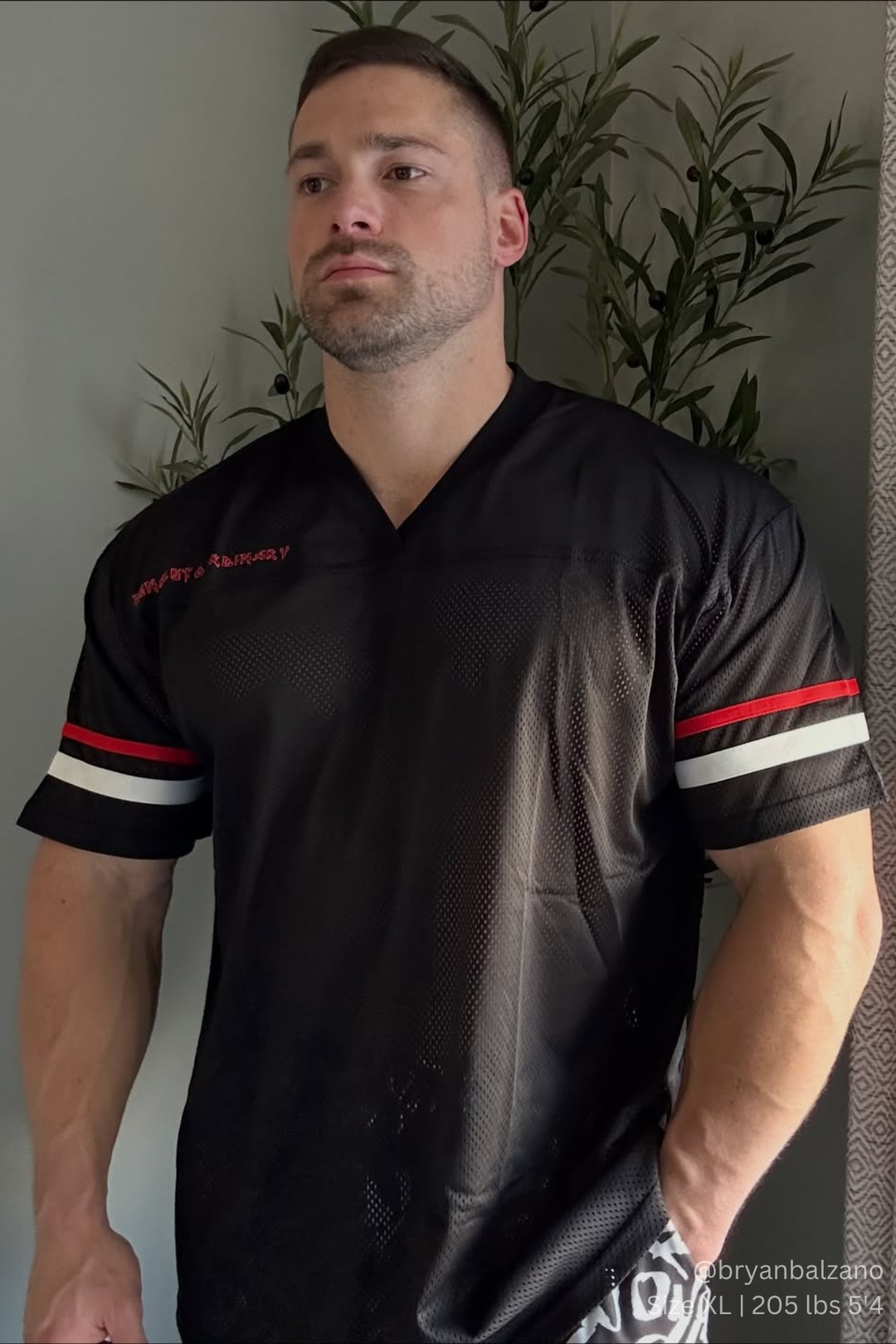 Jed North Warrior V-Neck Jersey - Black