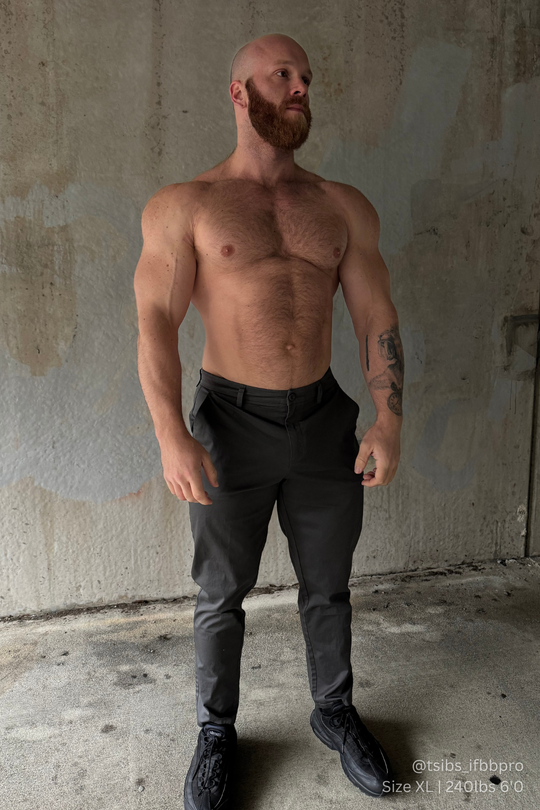 Smart Casual Chino Pants - Dark Gray