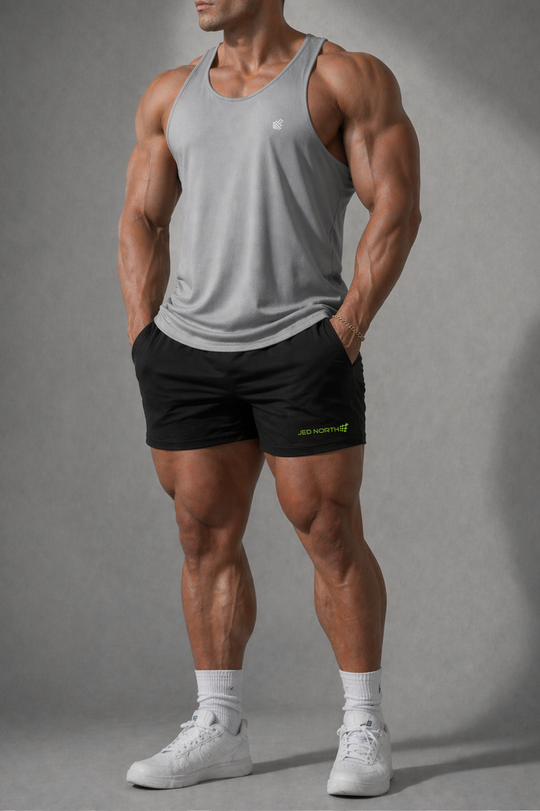 Fast-Dry Bodybuilding Workout Stringer - Silver