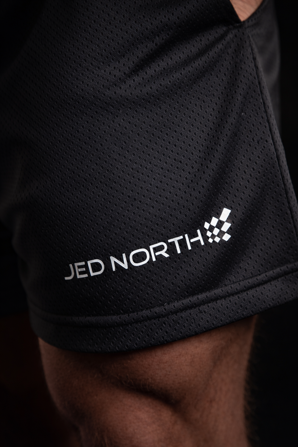 Athletic Mesh Shorts - Black