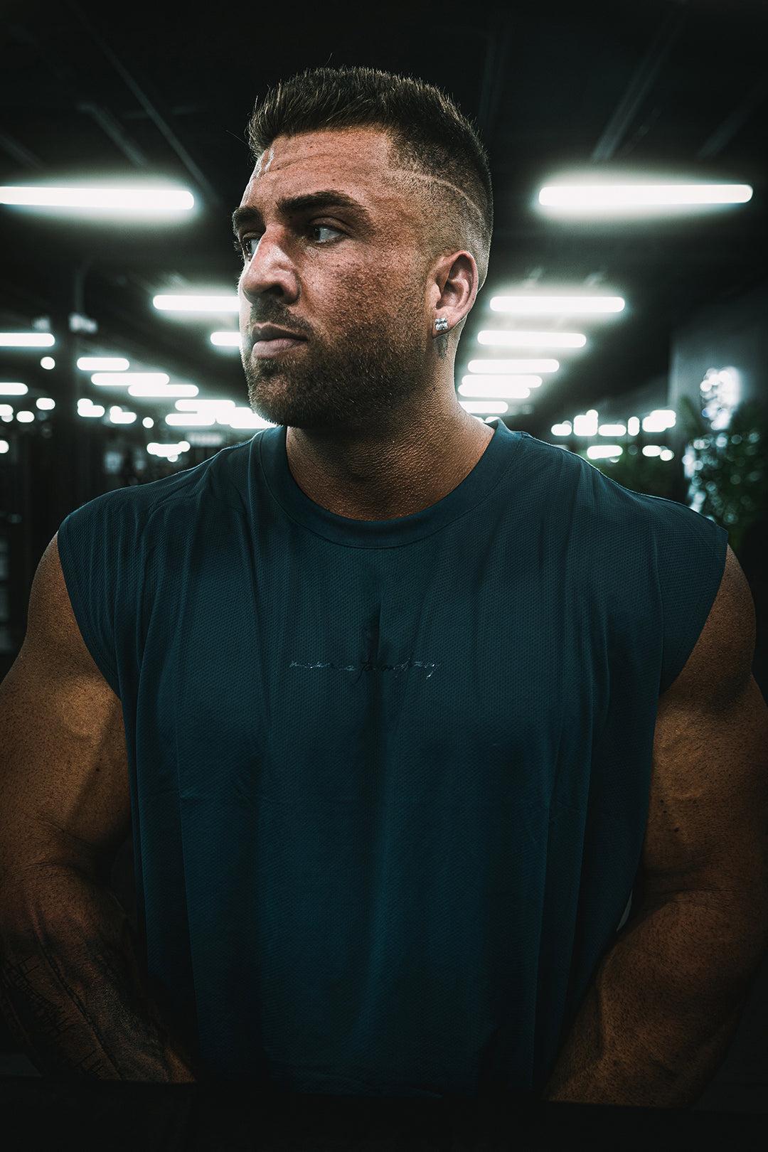 JN Active Muscle Tee - Navy Blue