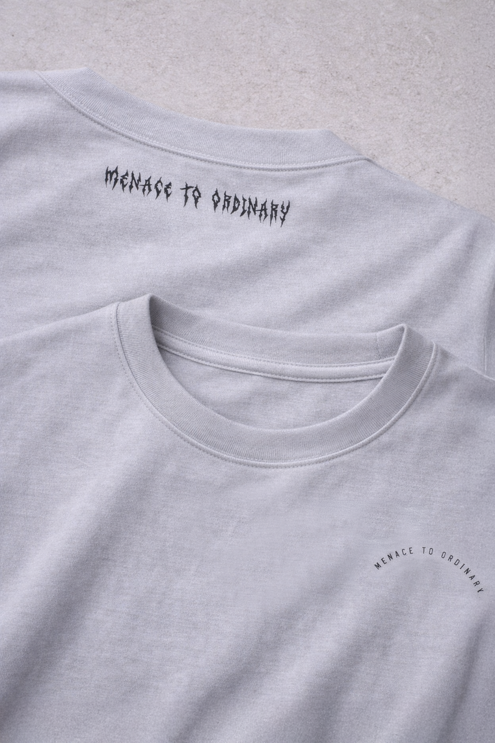 Energy Oversized T-Shirt - Gray Menace to Ordinary