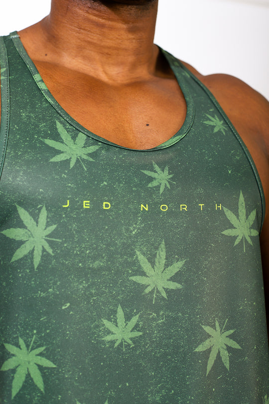 Graphic Muscle Stringer - Weed