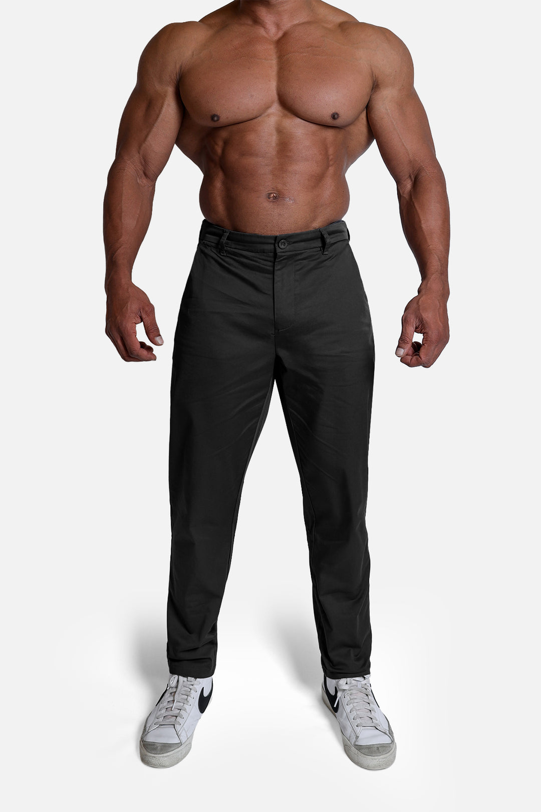 Smart Casual Chino Pants - Black