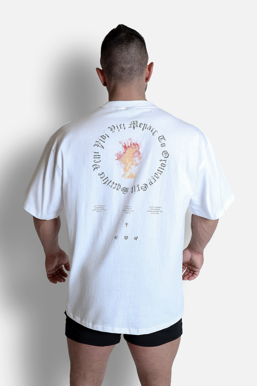 Vintage Oversized T-Shirt - Ring of Fire White