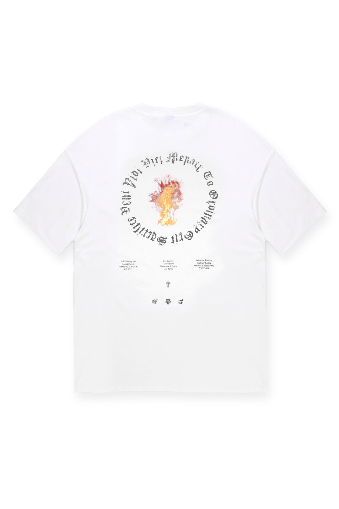 Vintage Oversized T-Shirt - Ring of Fire White