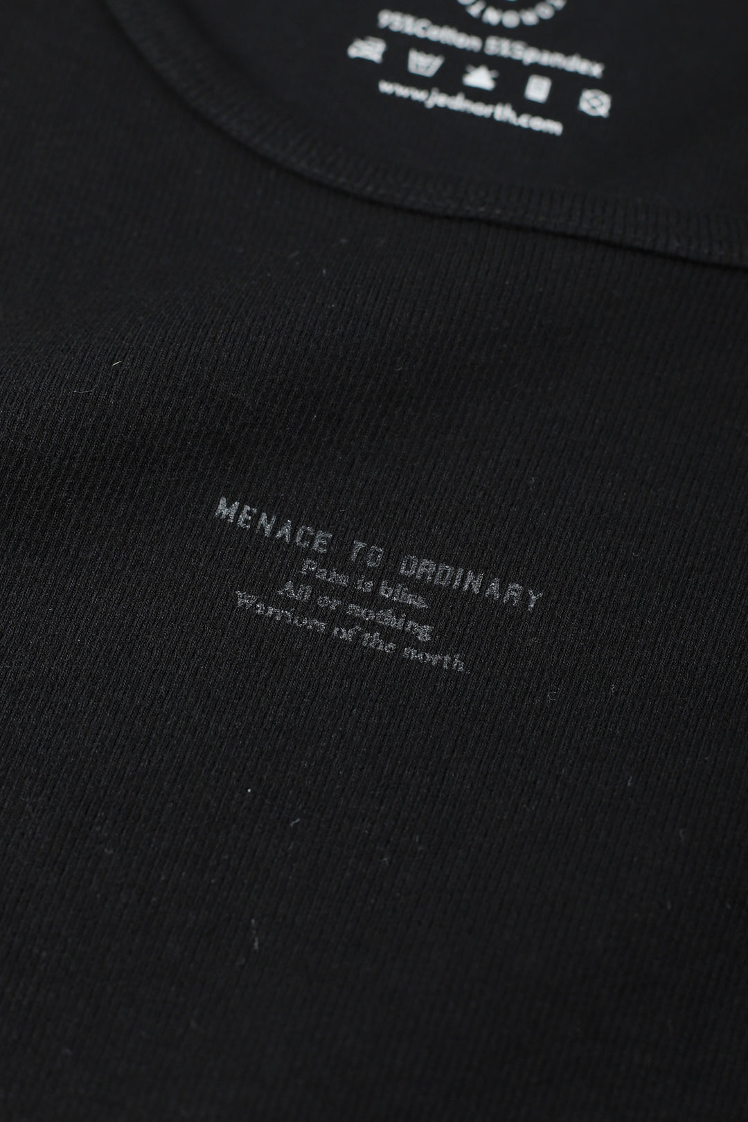 Ribbed Muscle Tank Top - Black