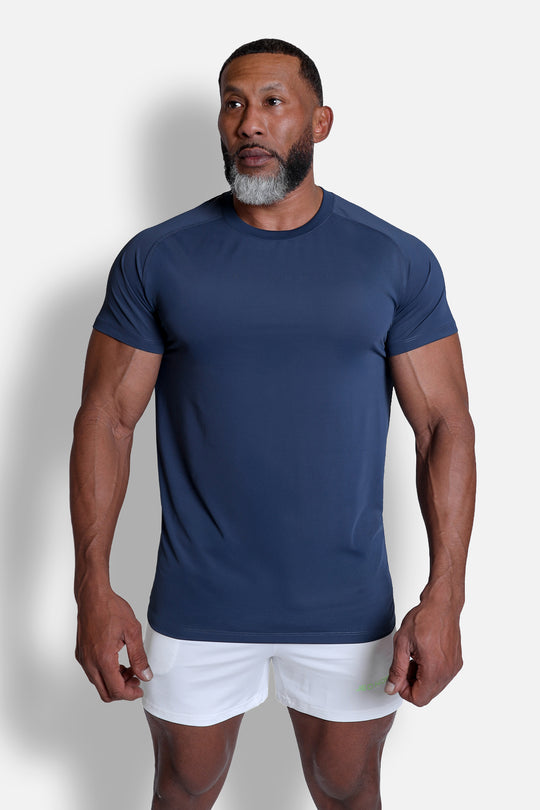 Short Sleeve Training Tee - Navy Blue