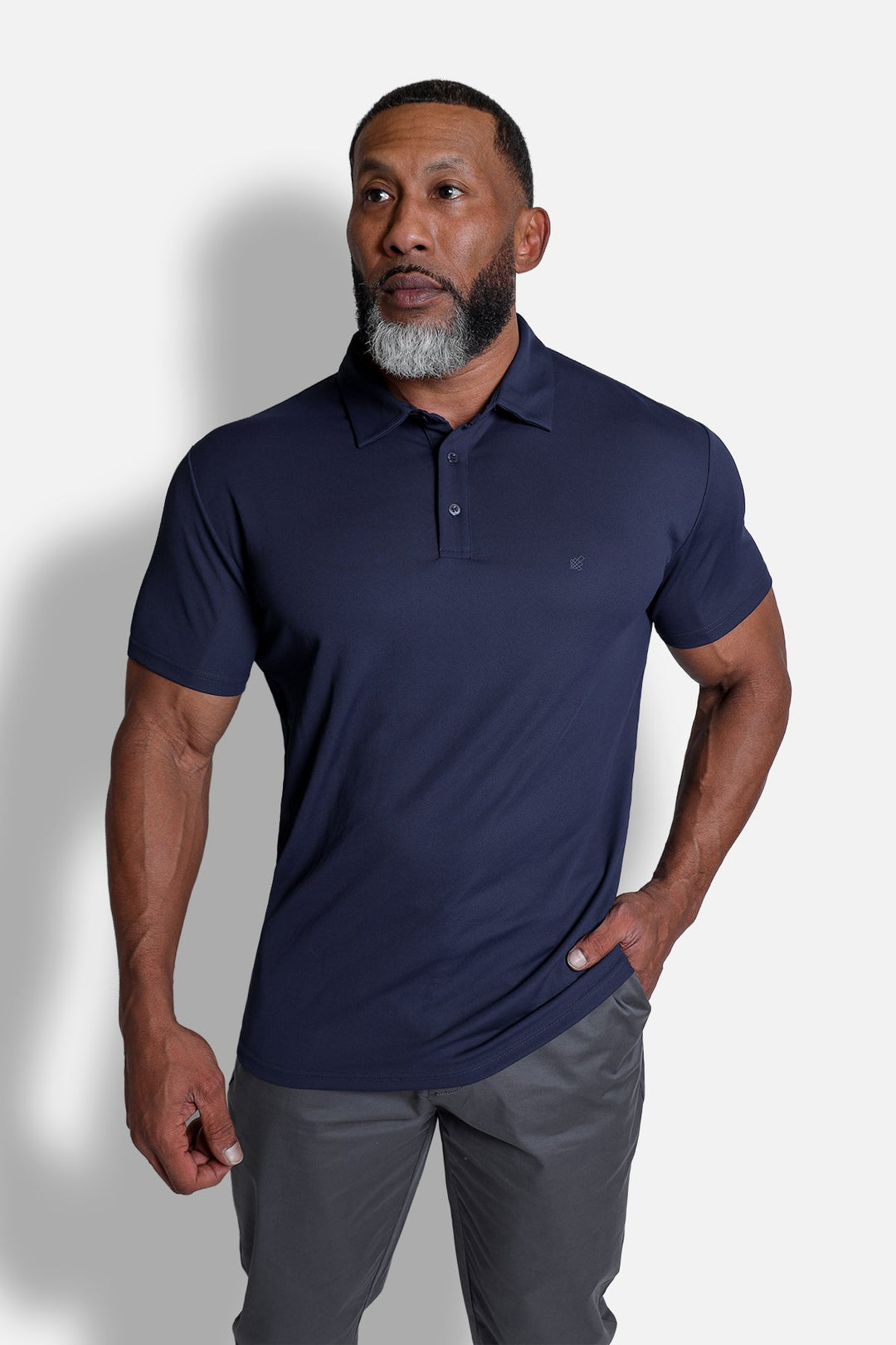 Fast-Dry Polo T-Shirt - Navy