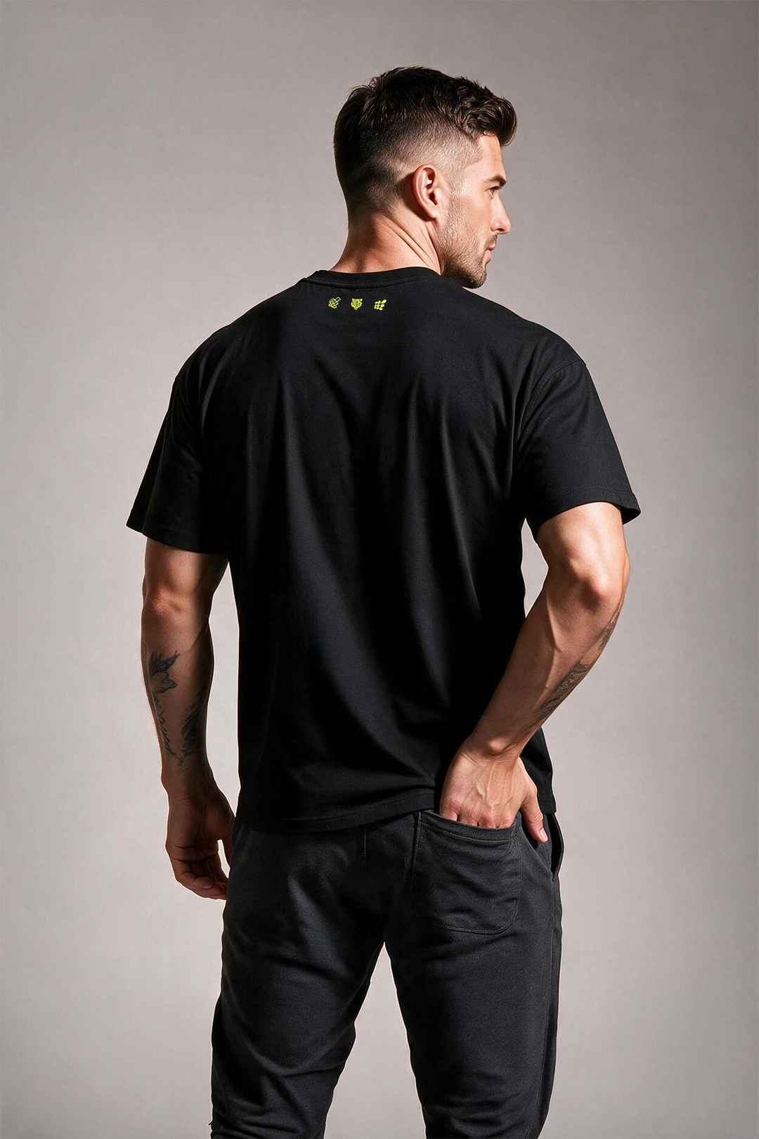 Back to Basics Casual Tee - Jet Black