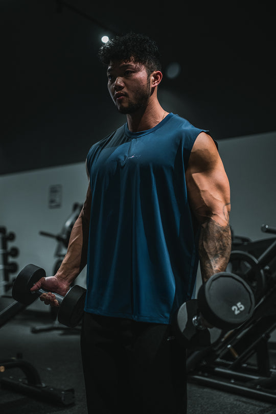JN Active Muscle Tee - Navy Blue