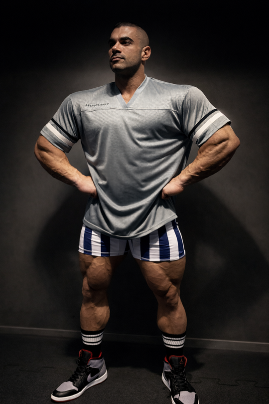 Jed North Warrior V-Neck Jersey - Gray