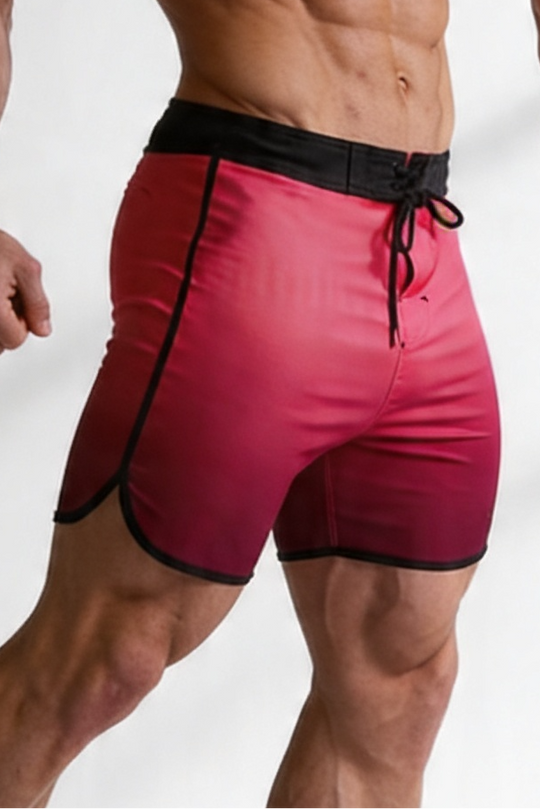 Men's Physique Board Shorts - Electric Crimson