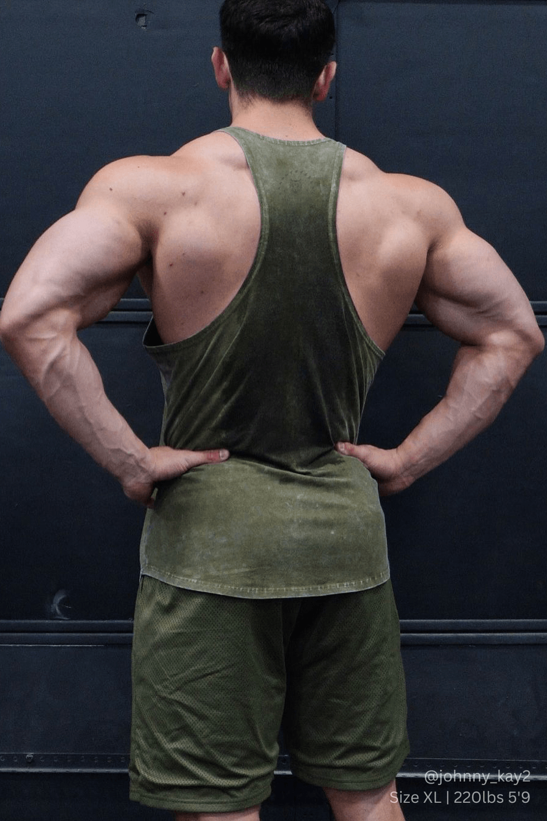 Classic Vintage Washed Racerback Stringer - Hunter Green